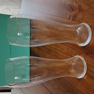 NIB! Tiffany & Co. Crystal Wheat beer glasses